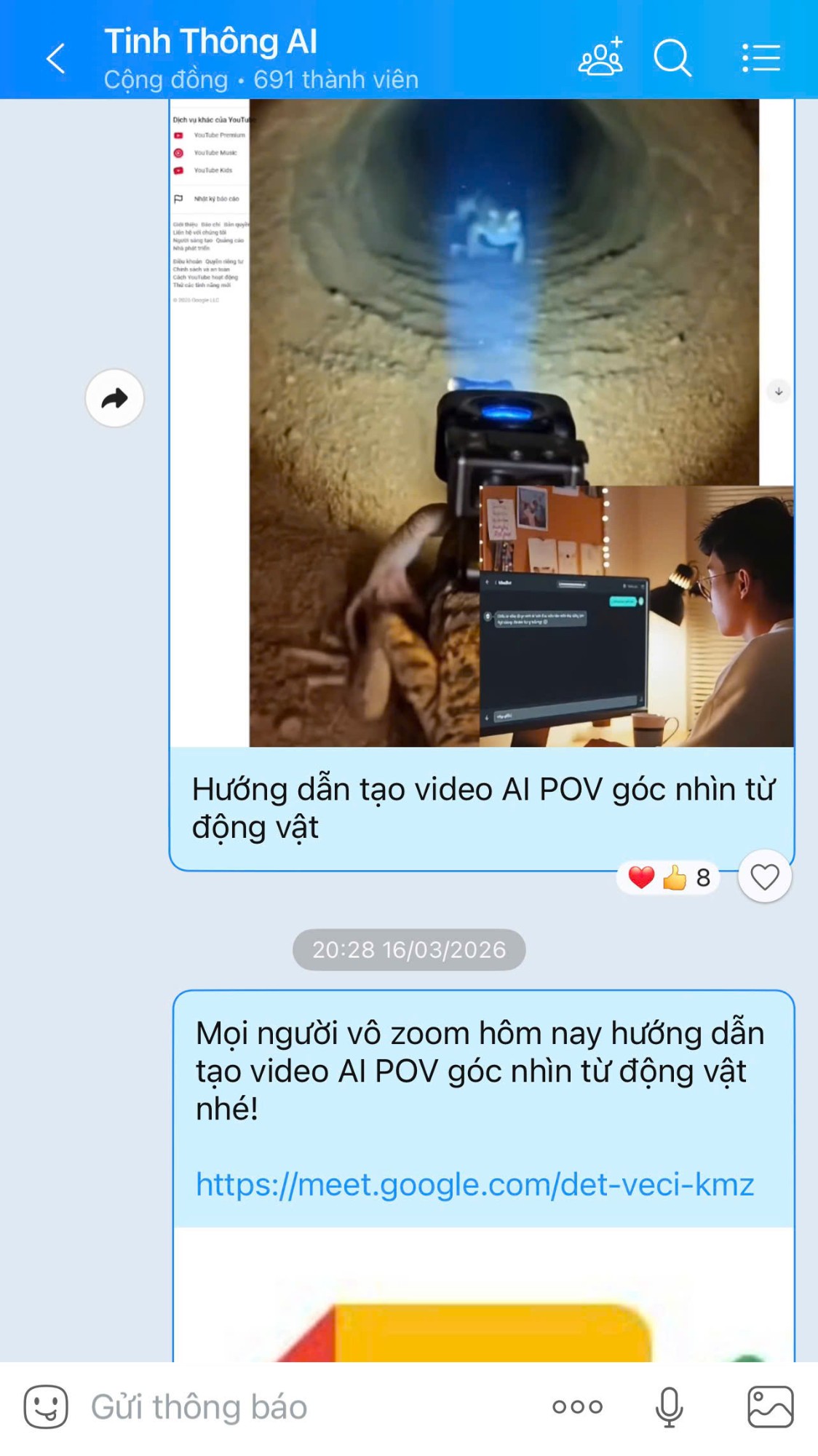 Cộng đồng Tinh Thông AI - 691 thành viên đang học cùng Long Nam